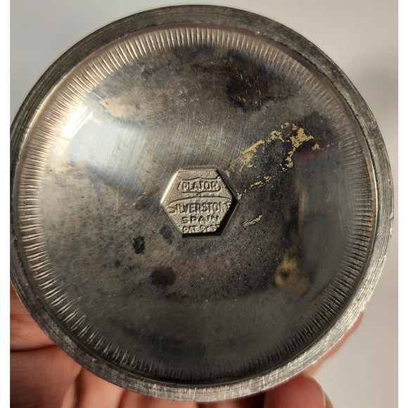 Vintage Plator Silverstone Grape Leaf on Handle Goblet Made In Spain (12) - Picture 3 of 5